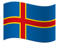 Aland Islands flag