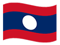 Lao People`s Democratic Republic flag